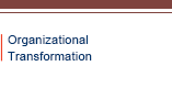 Organizational Transformation